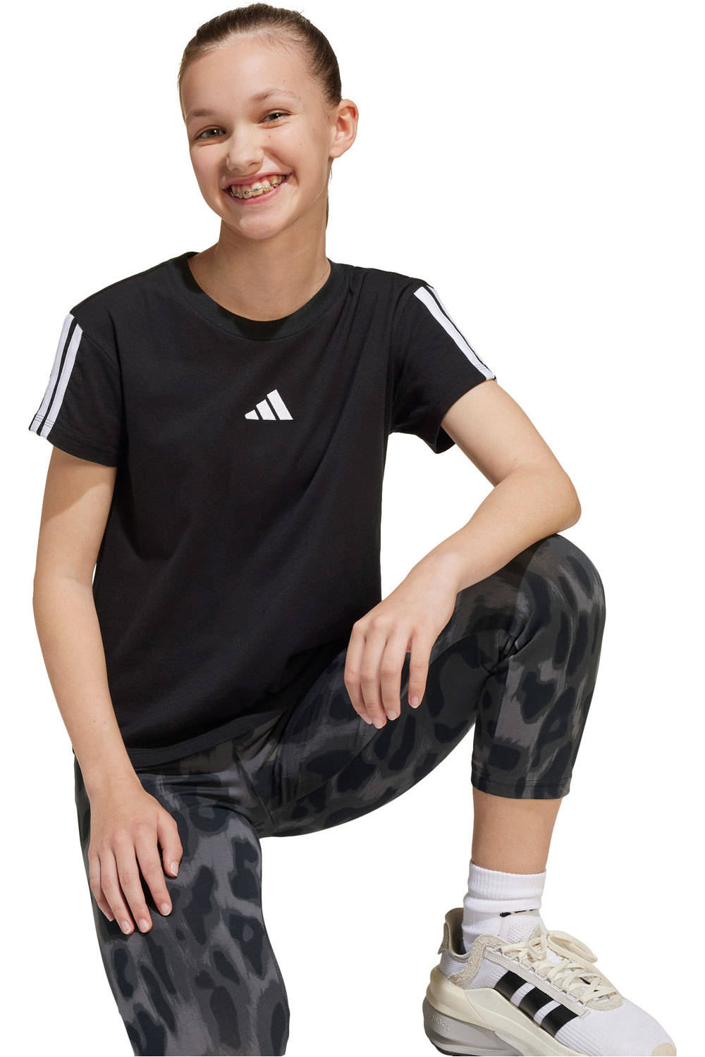 adidas camiseta manga corta niña JG 3S TEE 160 03