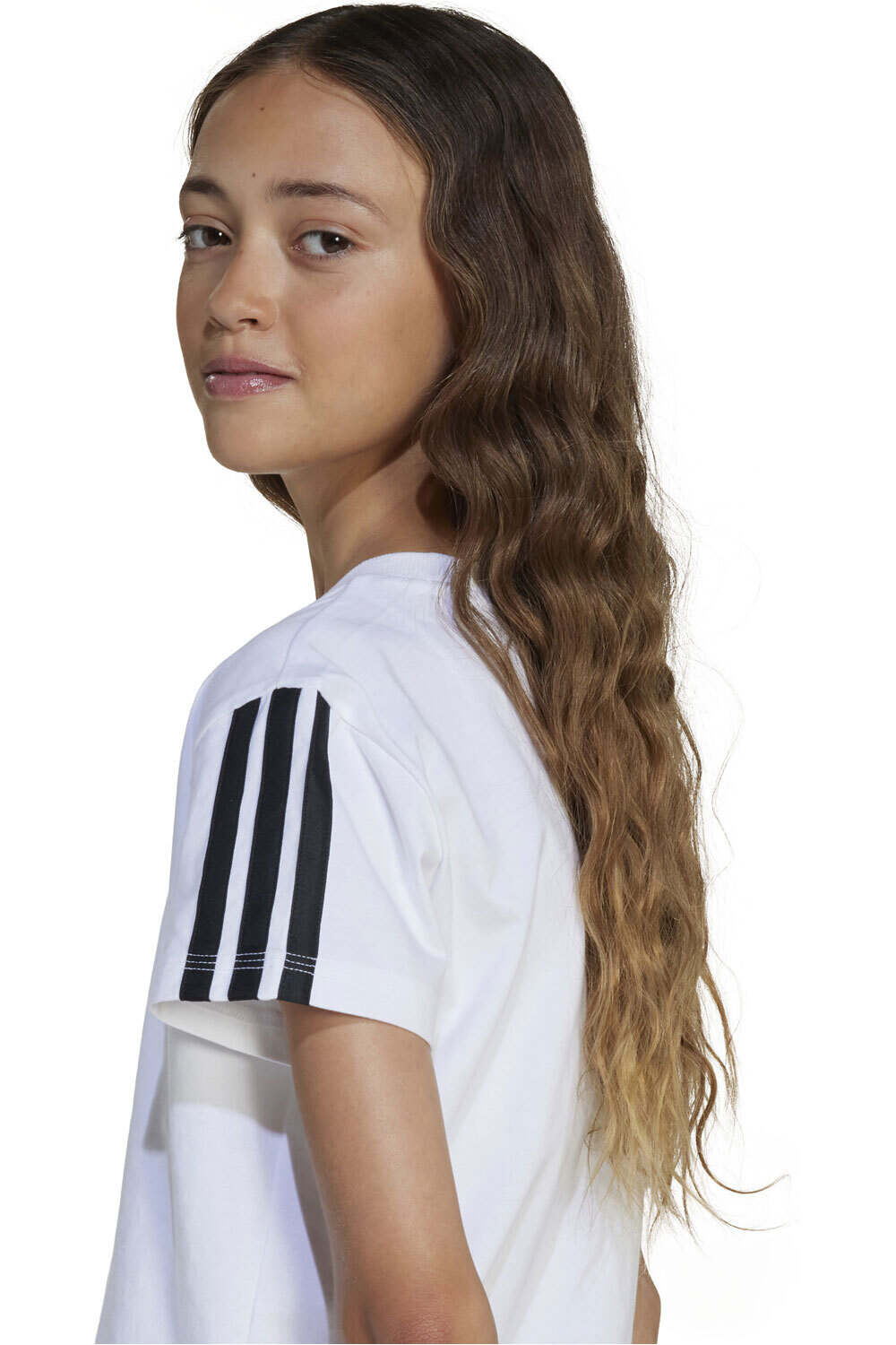 adidas camiseta manga corta niña JG 3S TEE 160 vista detalle