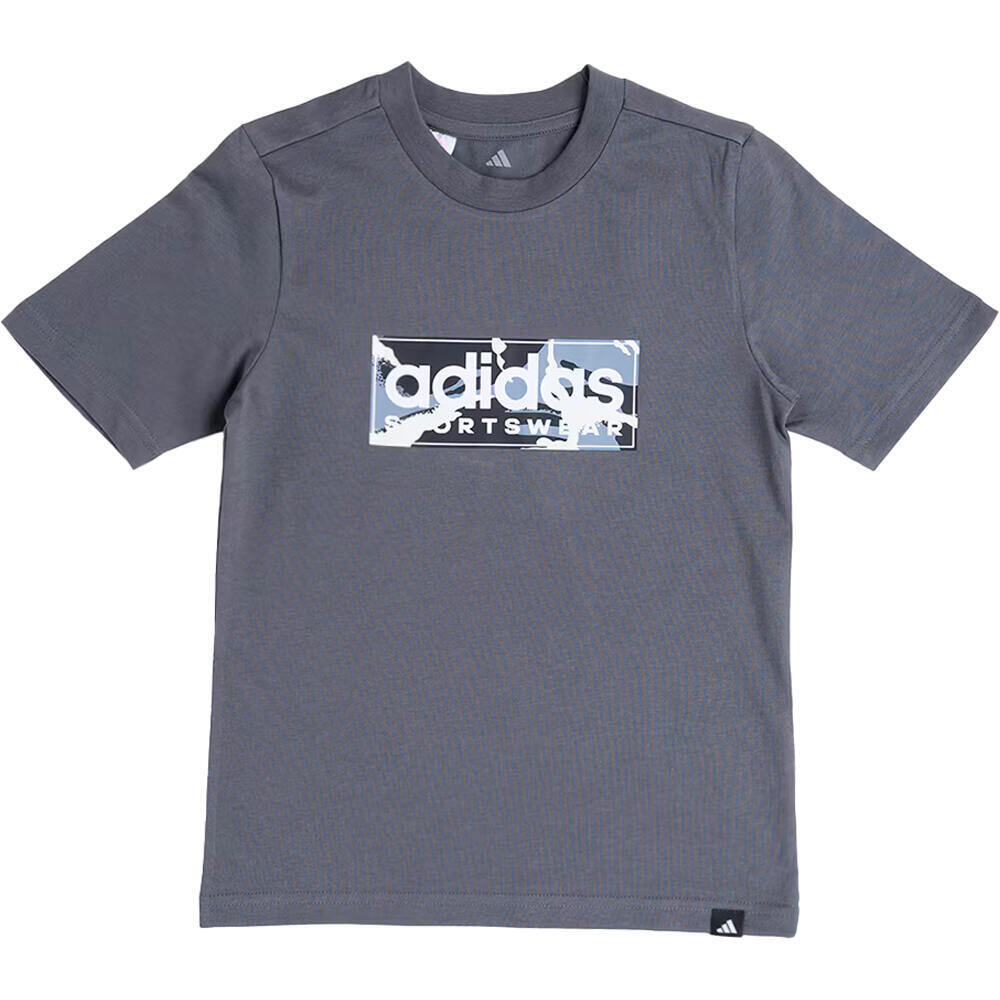 adidas camiseta manga corta niño B CAMO LIN vista frontal