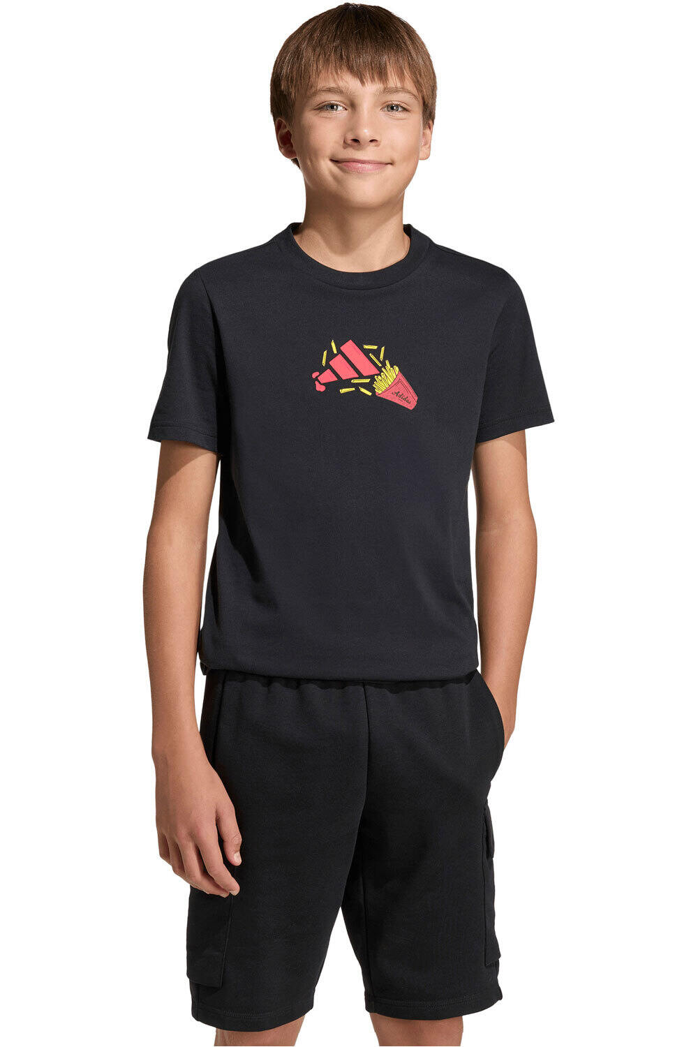 adidas camiseta manga corta niño ESTAMPADA FOOD PACK vista frontal