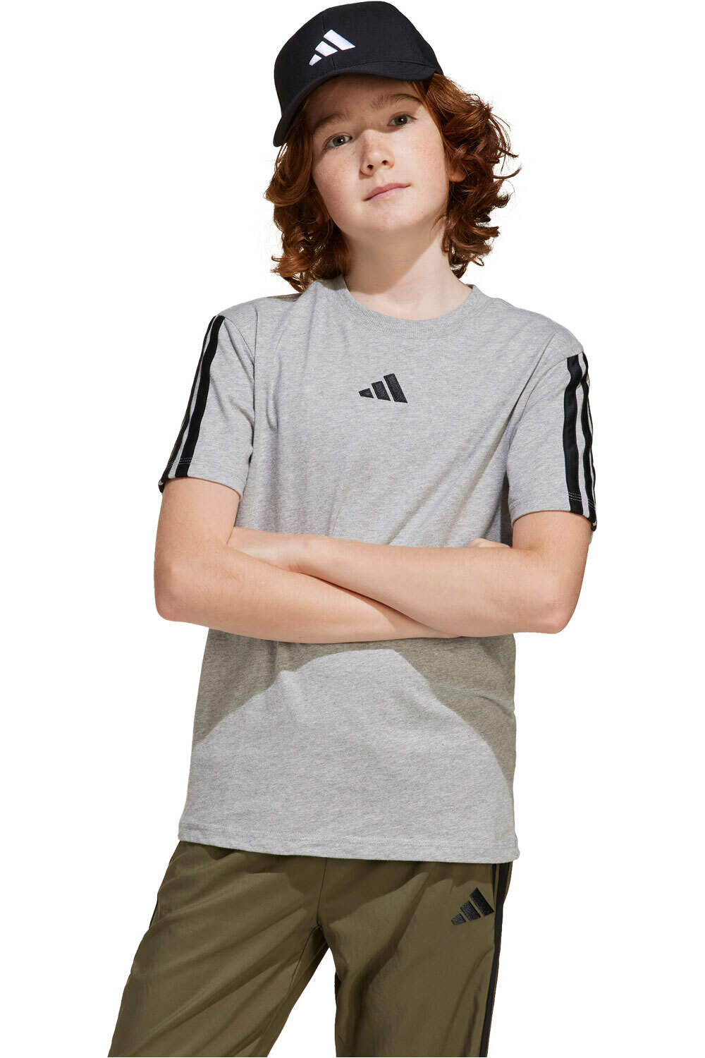 adidas camiseta manga corta niño J 3S TEE 160 vista frontal