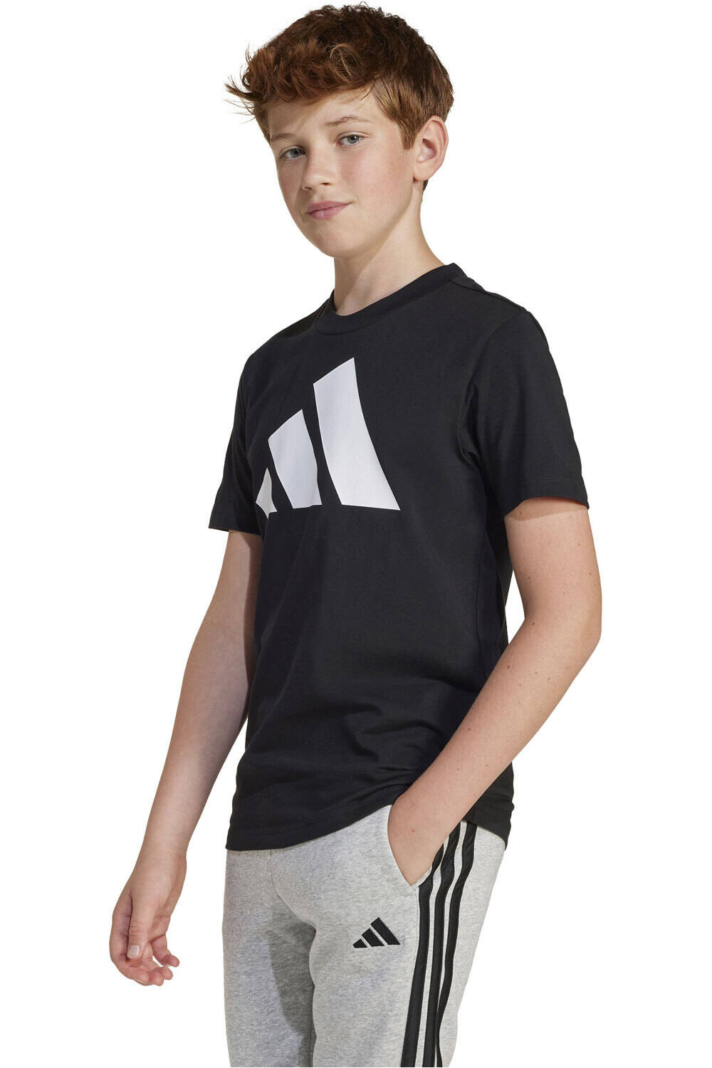 adidas camiseta manga corta niño J BL TEE 160 vista frontal