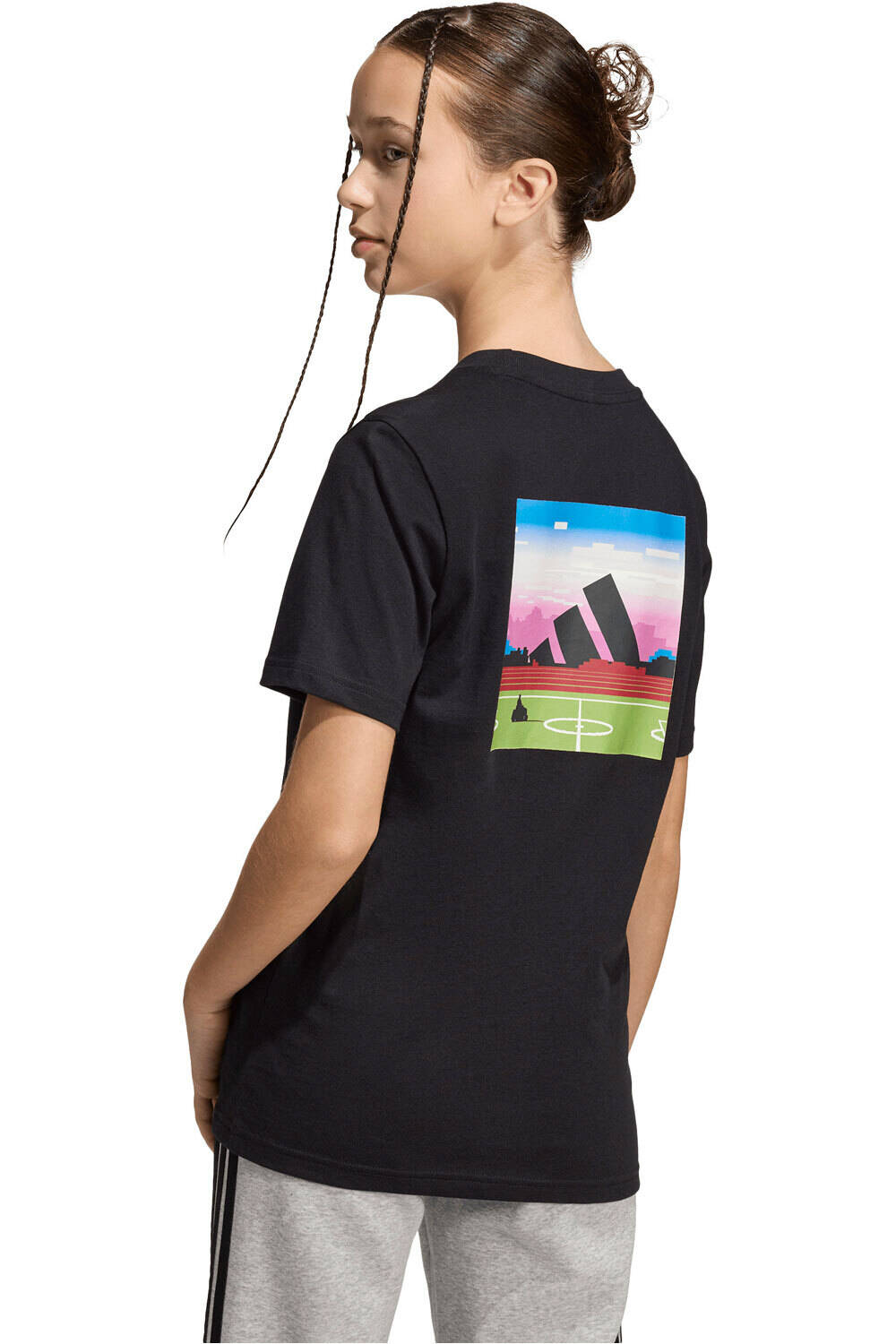 adidas camiseta manga corta niño J GAME T 2 vista trasera
