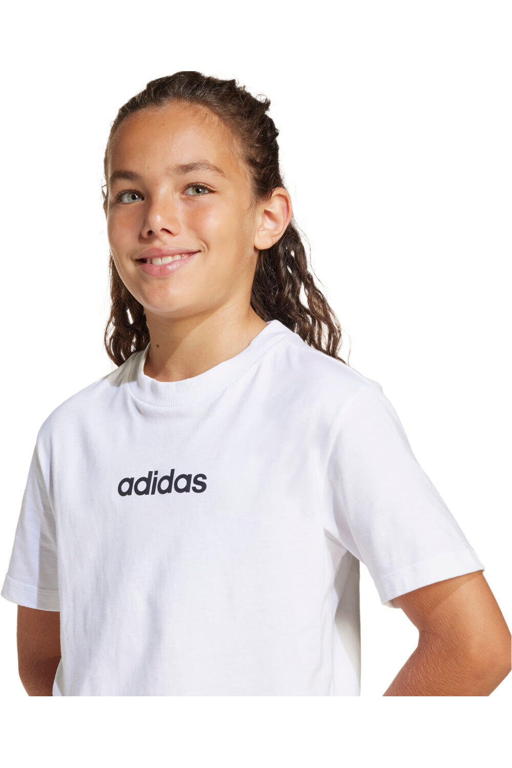 adidas camiseta manga corta niño J LIN TEE 160 vista detalle