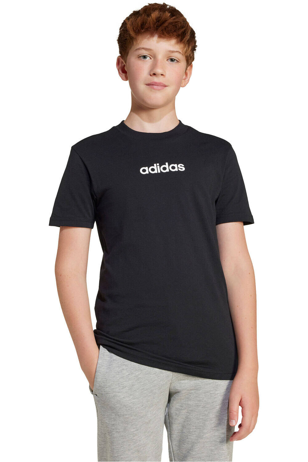 adidas camiseta manga corta niño J LIN TEE 160 vista frontal