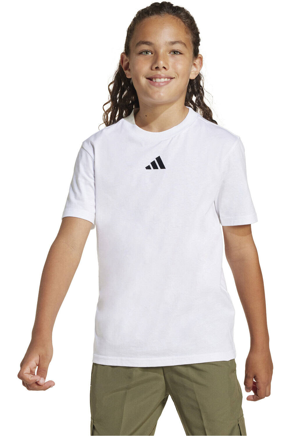adidas camiseta manga corta niño J SL TEE 160 vista frontal