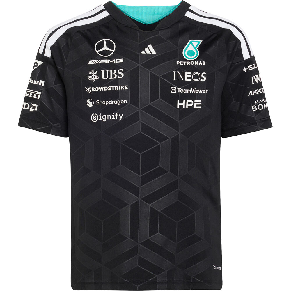adidas camiseta manga corta niño MERCEDES-AMG PETRONAS F1 DNA vista frontal