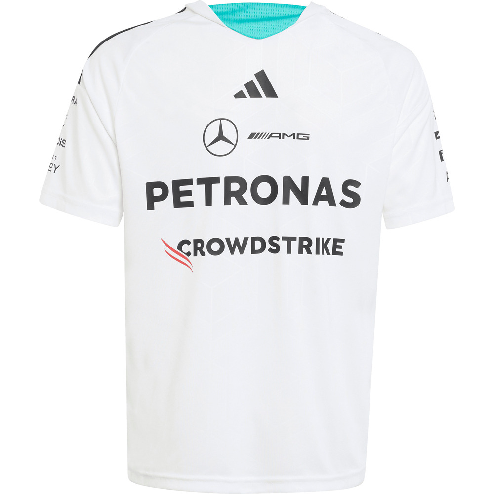 adidas camiseta manga corta niño MERCEDES-AMG PETRONAS F1 DNA vista trasera