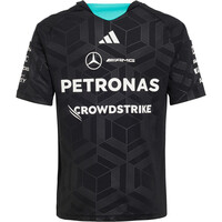 adidas camiseta manga corta niño MERCEDES-AMG PETRONAS F1 DNA vista trasera