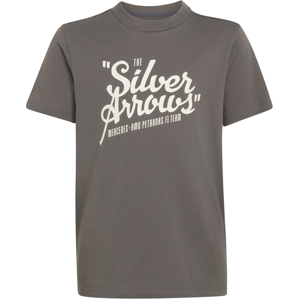 adidas camiseta manga corta niño MERCEDES-AMG PETRONAS F1 FLECHAS vista frontal