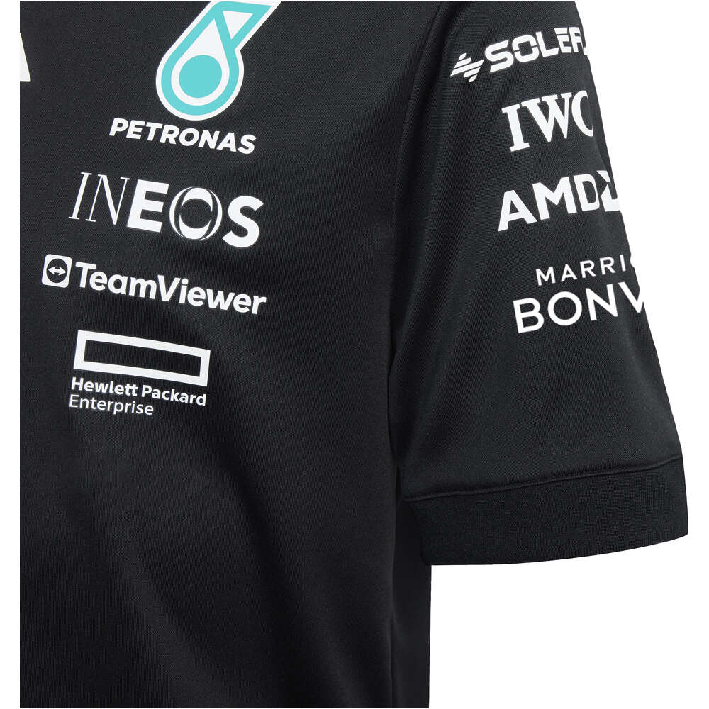 adidas camiseta manga corta niño MERCEDES AMG PETRONAS F1 TEAM DRIVER vista detalle
