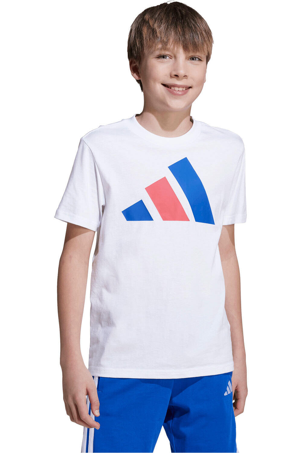 adidas camiseta manga corta niño M_J BL TEE 160 vista frontal