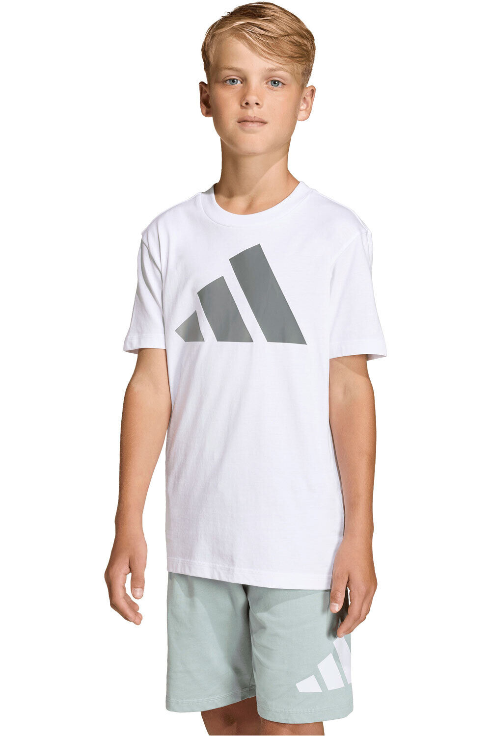 adidas camiseta manga corta niño M_J BL TEE 160 vista frontal