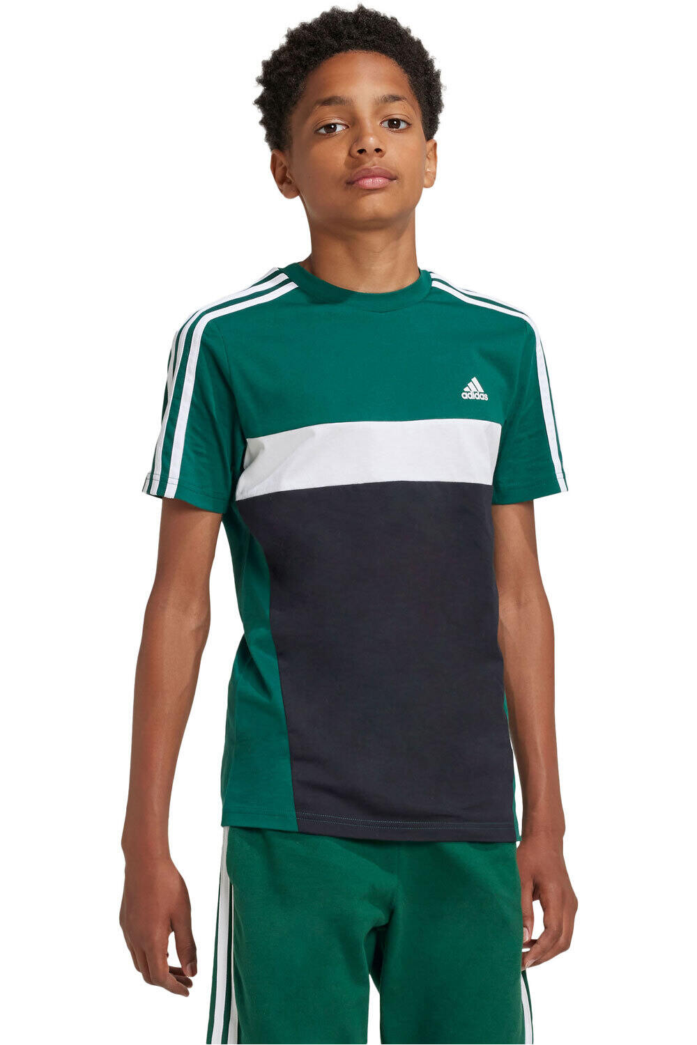 adidas camiseta manga corta niño X_J 3S TIB T vista frontal