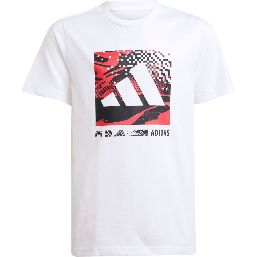 adidas camiseta manga corta niño X_J CAMO LOGO TEE 04