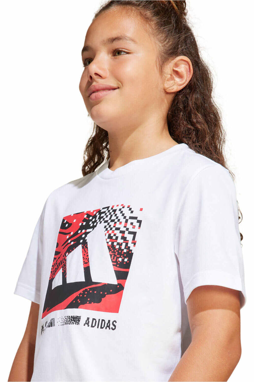 adidas camiseta manga corta niño X_J CAMO LOGO TEE vista detalle