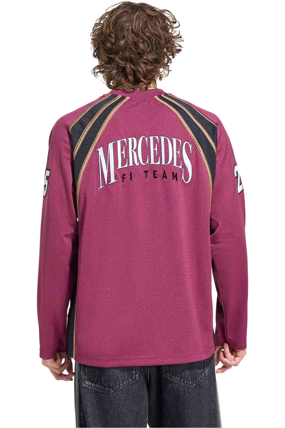 adidas camiseta manga larga hombre MERCEDES-AMG PETRONAS F1 LAS VEGAS vista trasera