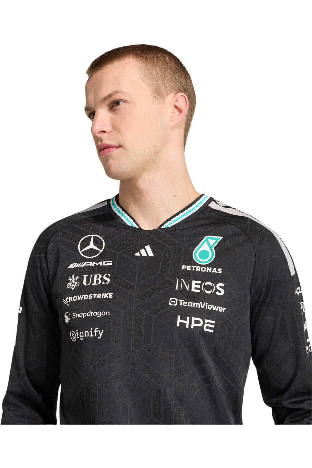 adidas camiseta manga larga hombre MERCEDES-AMG PETRONAS F1 OFICIAL 03