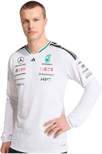 adidas camiseta manga larga hombre MERCEDES-AMG PETRONAS F1 OFICIAL vista detalle