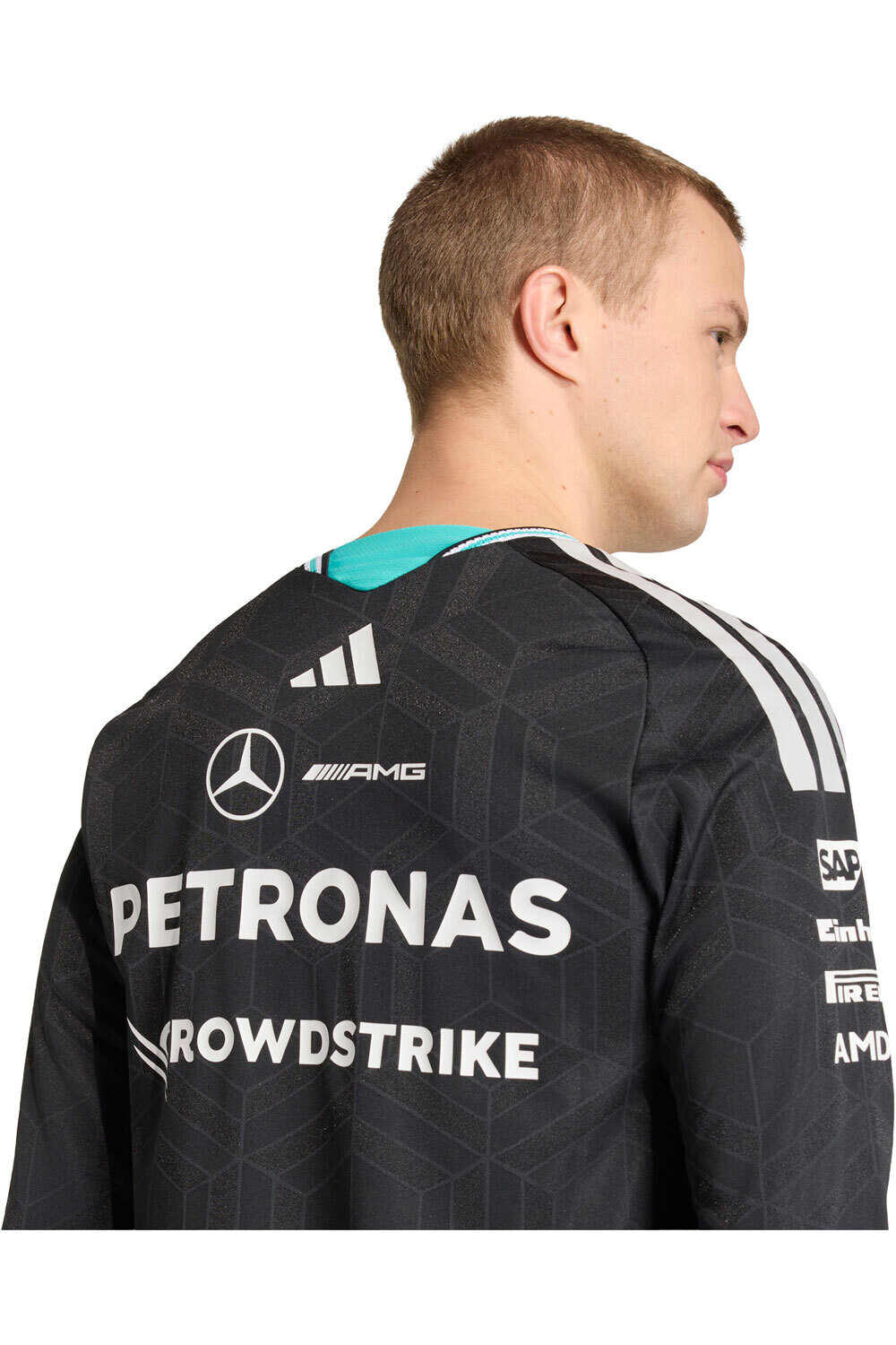 adidas camiseta manga larga hombre MERCEDES-AMG PETRONAS F1 OFICIAL vista detalle