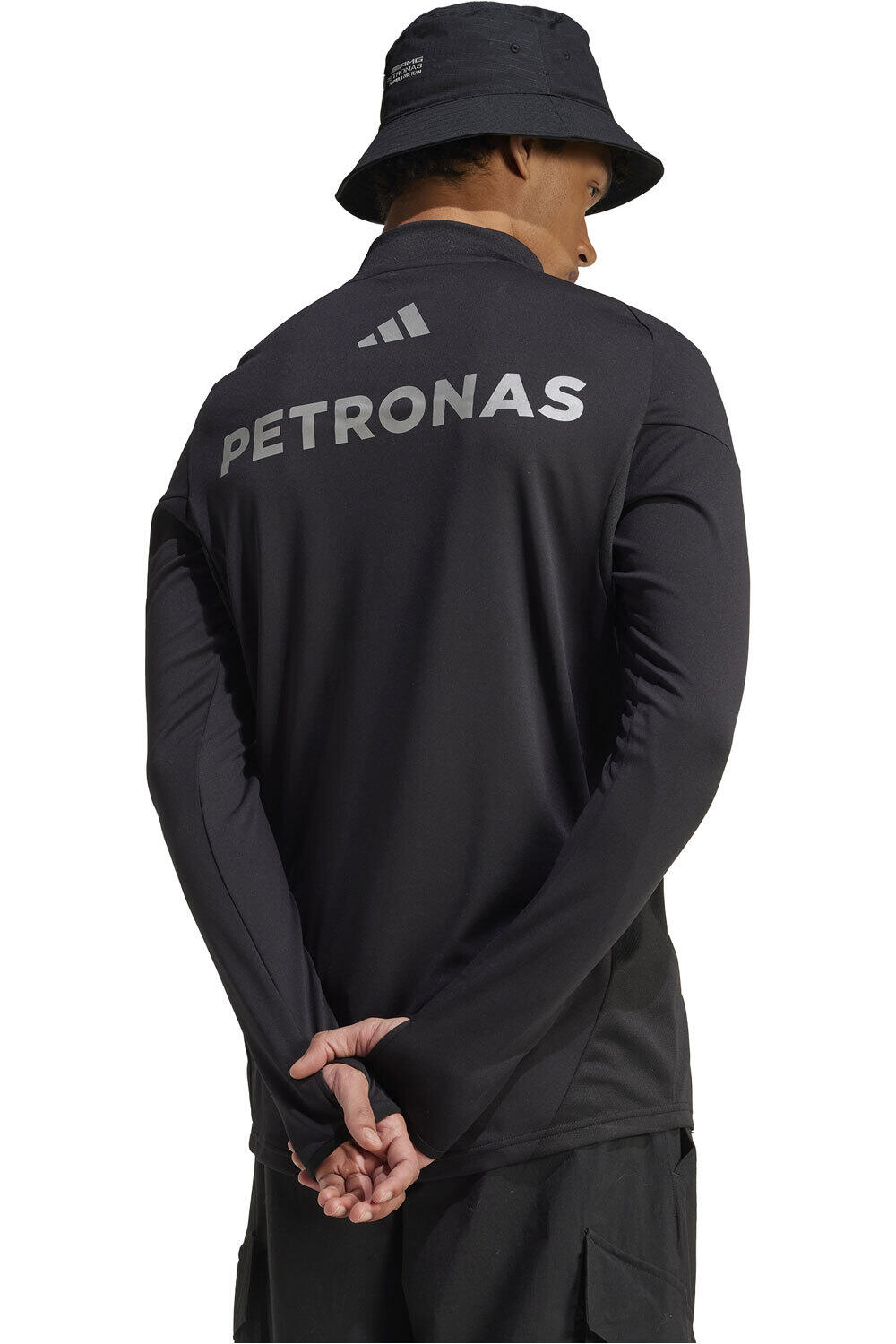 adidas camiseta manga larga hombre MERCEDES F1 TEAM MECHANICS vista trasera