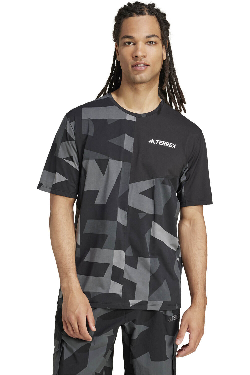 adidas camiseta montaña manga corta hombre MT AOP TEE vista frontal