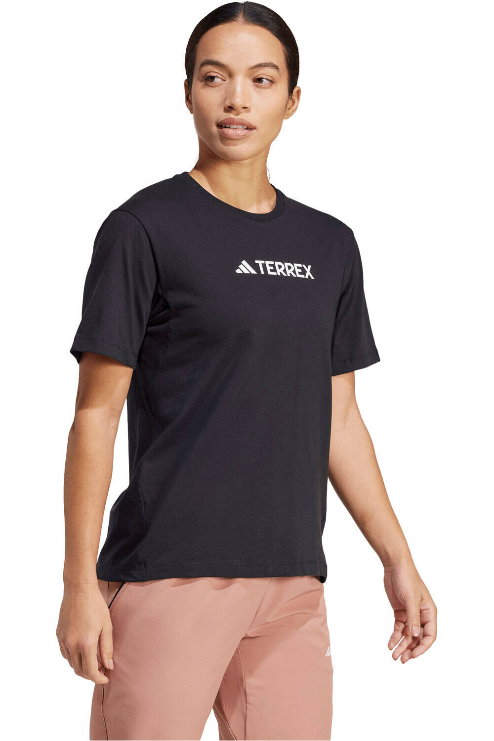 adidas camiseta montaña manga corta mujer TERREX CLASSIC LOGO vista detalle