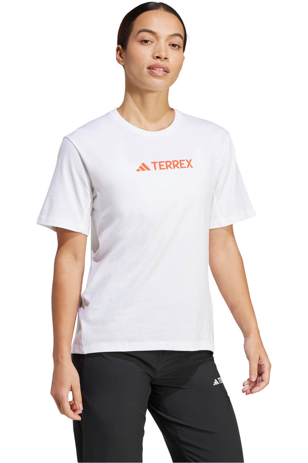 adidas camiseta montaña manga corta mujer TERREX CLASSIC LOGO vista detalle