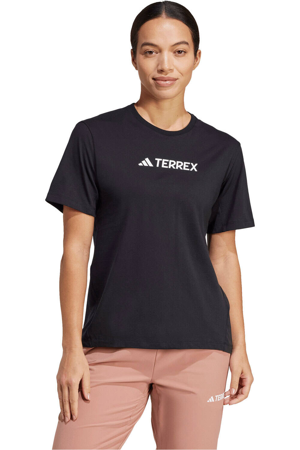adidas camiseta montaña manga corta mujer TERREX CLASSIC LOGO vista frontal
