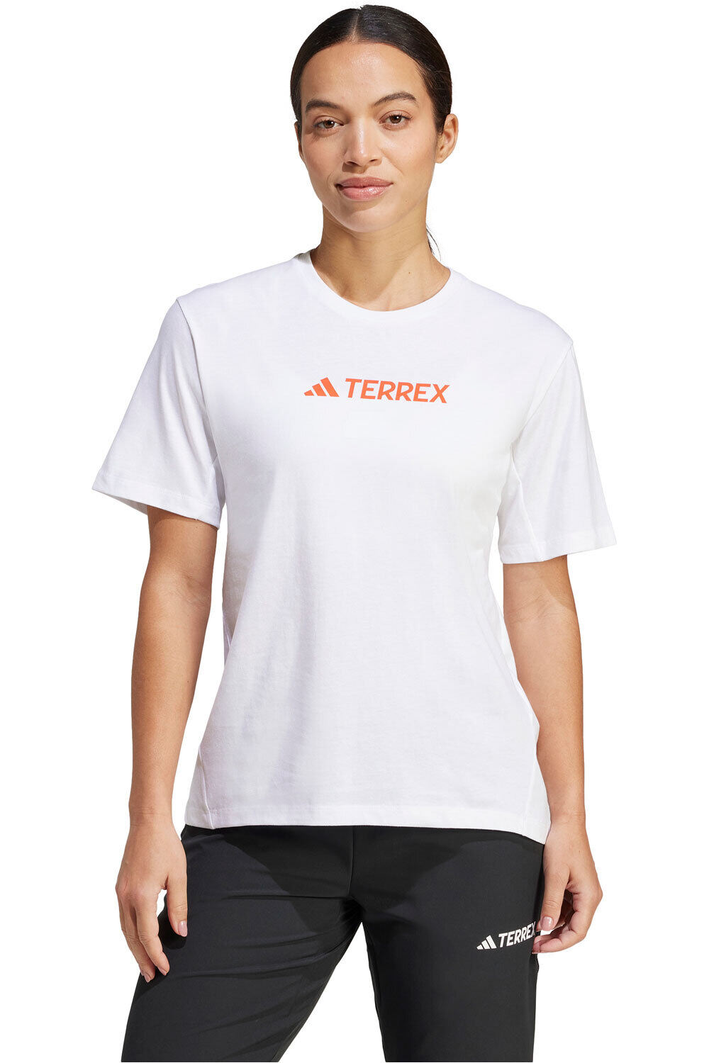 adidas camiseta montaña manga corta mujer TERREX CLASSIC LOGO vista frontal