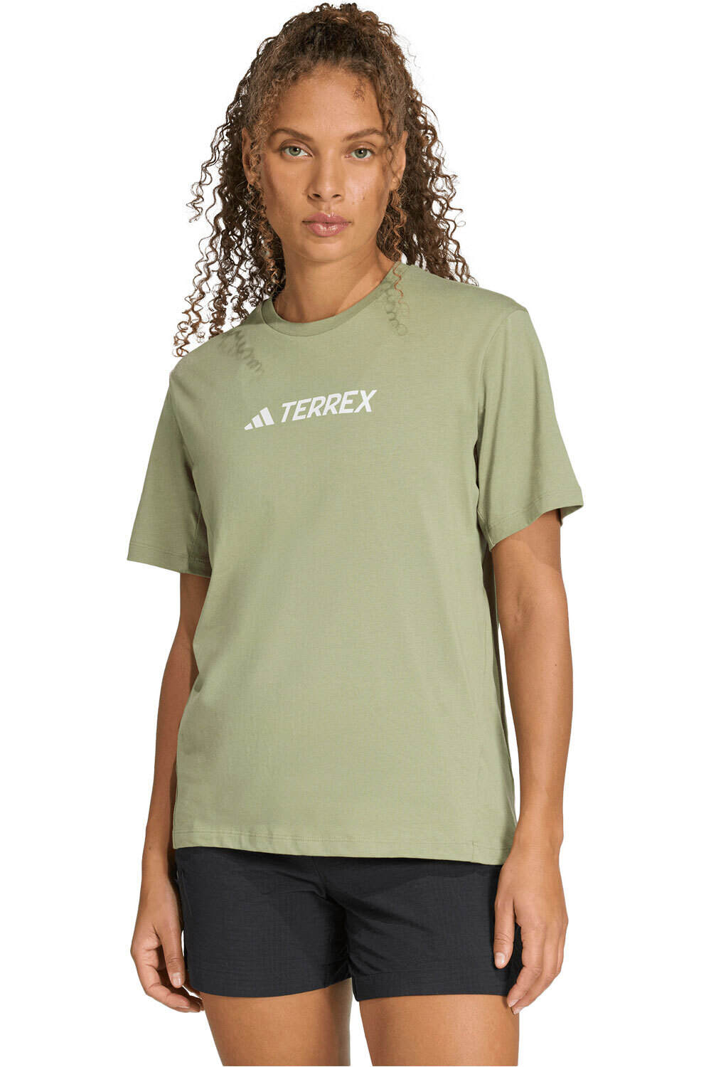 adidas camiseta montaña manga corta mujer TERREX CLASSIC LOGO vista frontal