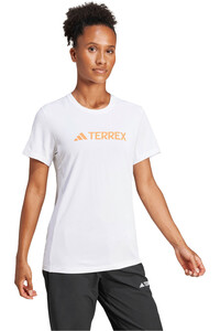 adidas camiseta montaña manga corta mujer TERREX MULTI CLIMACOOL LOGO TECH vista detalle