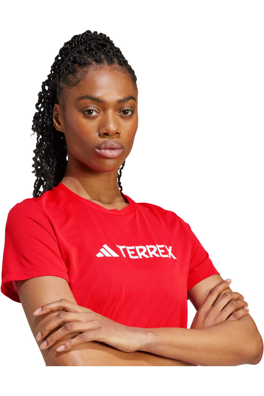 adidas camiseta montaña manga corta mujer W MT LOG TECH T 03
