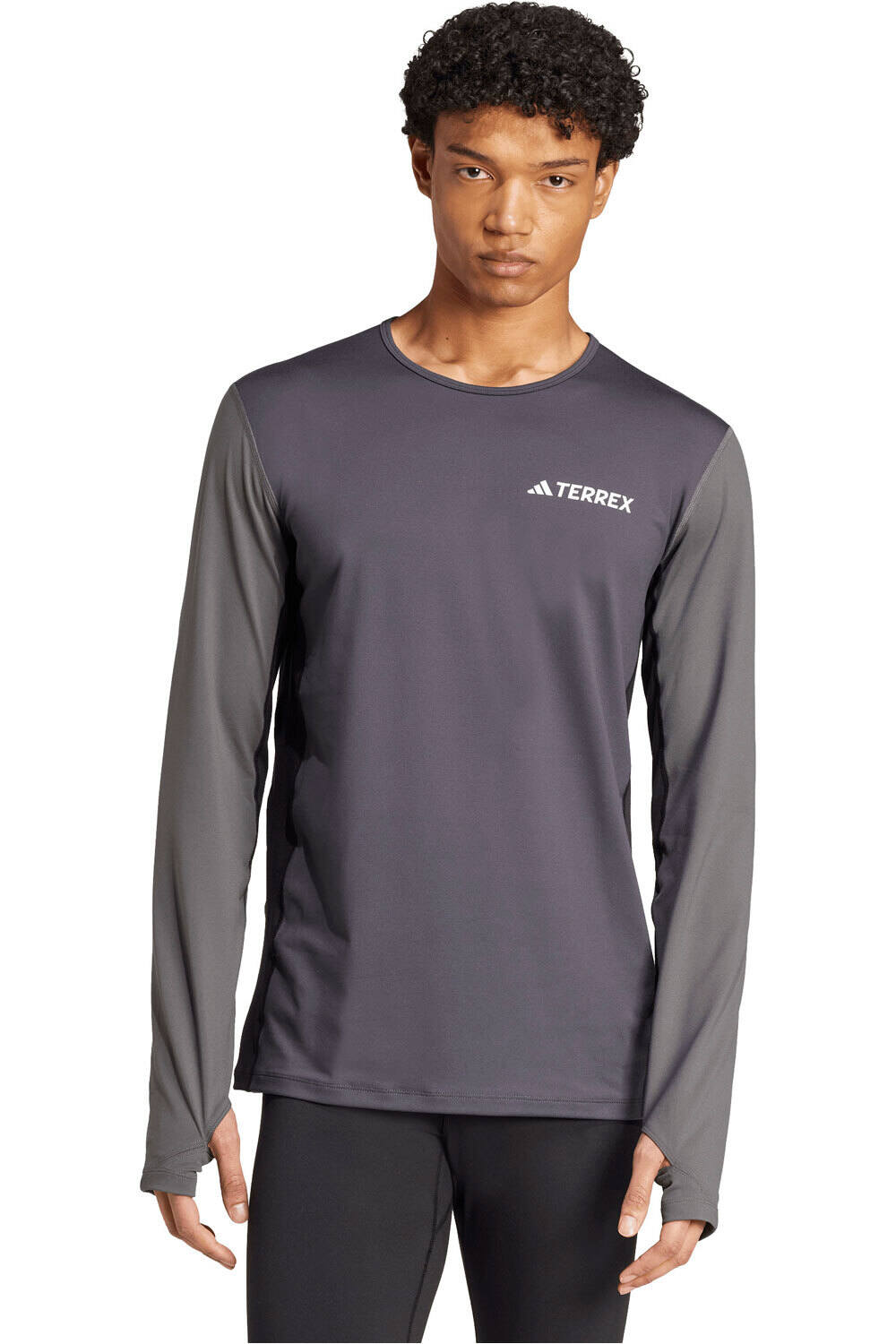 adidas camiseta montaña manga larga hombre MULTI vista frontal