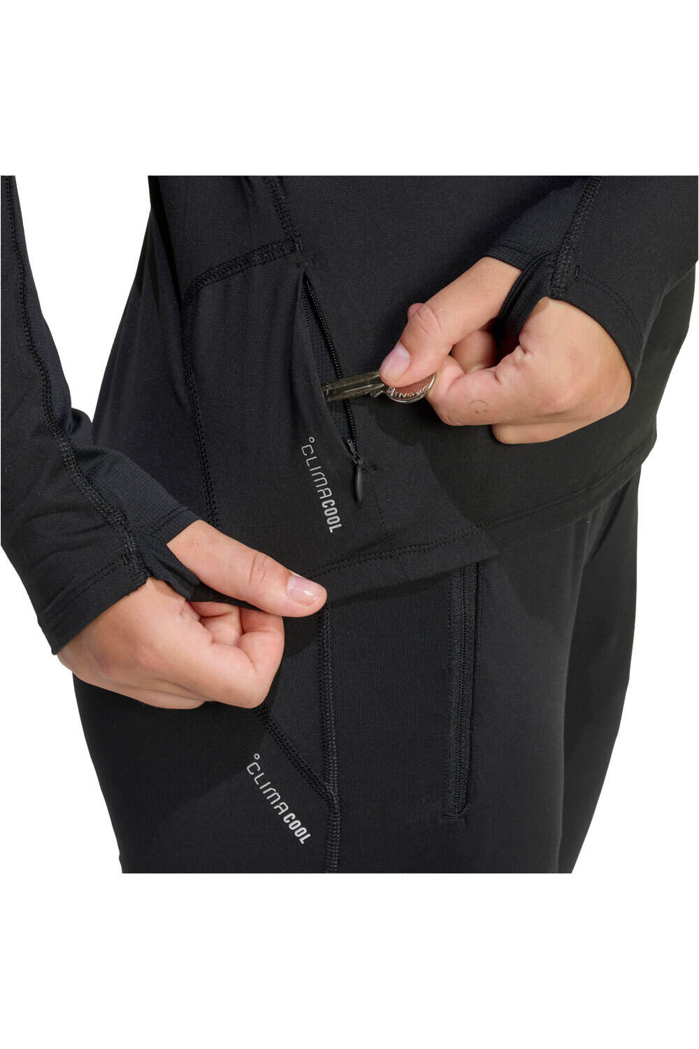 adidas camiseta técnica manga larga mujer ADI365 ICONIC vista detalle