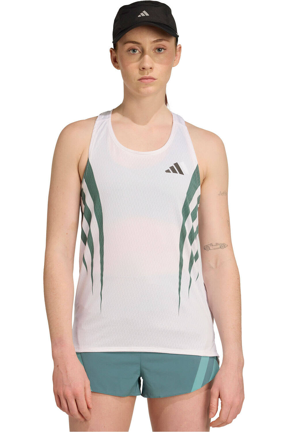 adidas camiseta técnica tirantes mujer ADIZERO ARCHIVE vista frontal