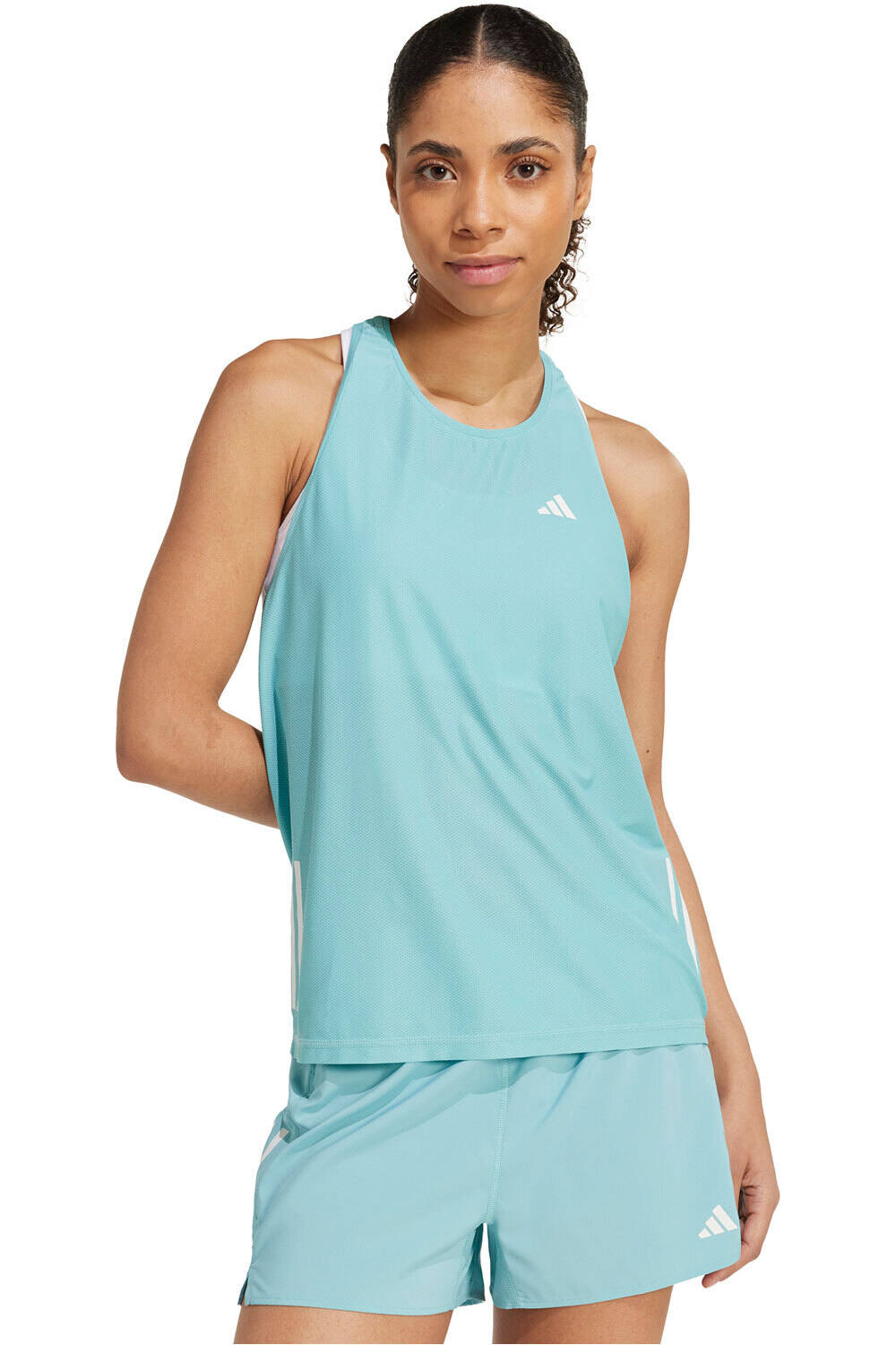 adidas camiseta técnica tirantes mujer OWN THE RUN vista frontal
