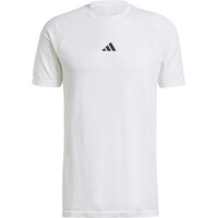 adidas camiseta tenis manga corta hombre CAMISETA SEAML PRO WHITE vista detalle