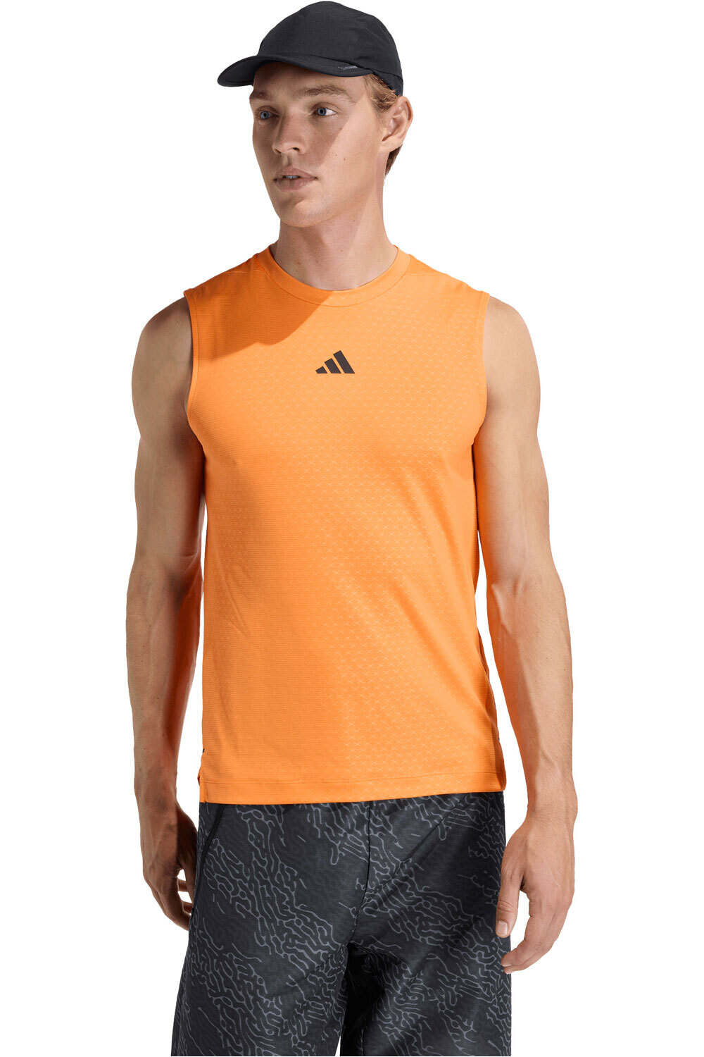 adidas camiseta tirantes fitness hombre D4T POWER TANK vista frontal