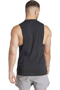 adidas camiseta tirantes fitness hombre D4T TANK vista trasera