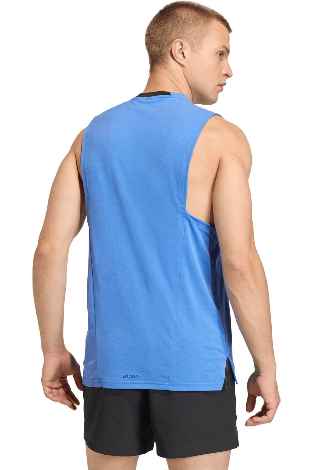 adidas camiseta tirantes fitness hombre DESIGNED FOR TRAINING WORKOUT vista trasera