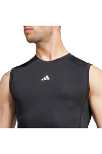 adidas camiseta tirantes fitness hombre TF C SL TEE vista detalle