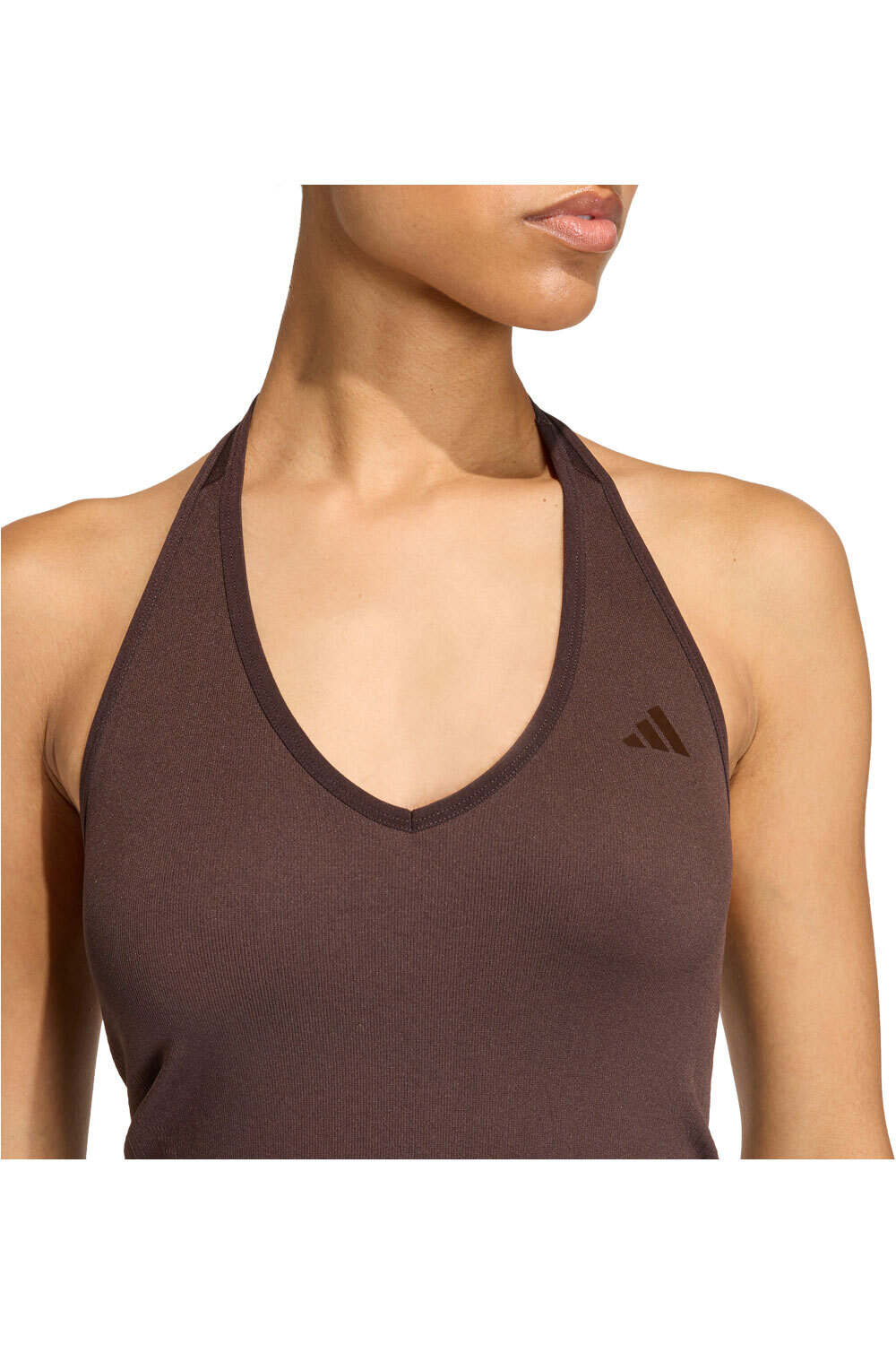adidas camiseta tirantes fitness mujer ESCOTE HALTER vista detalle
