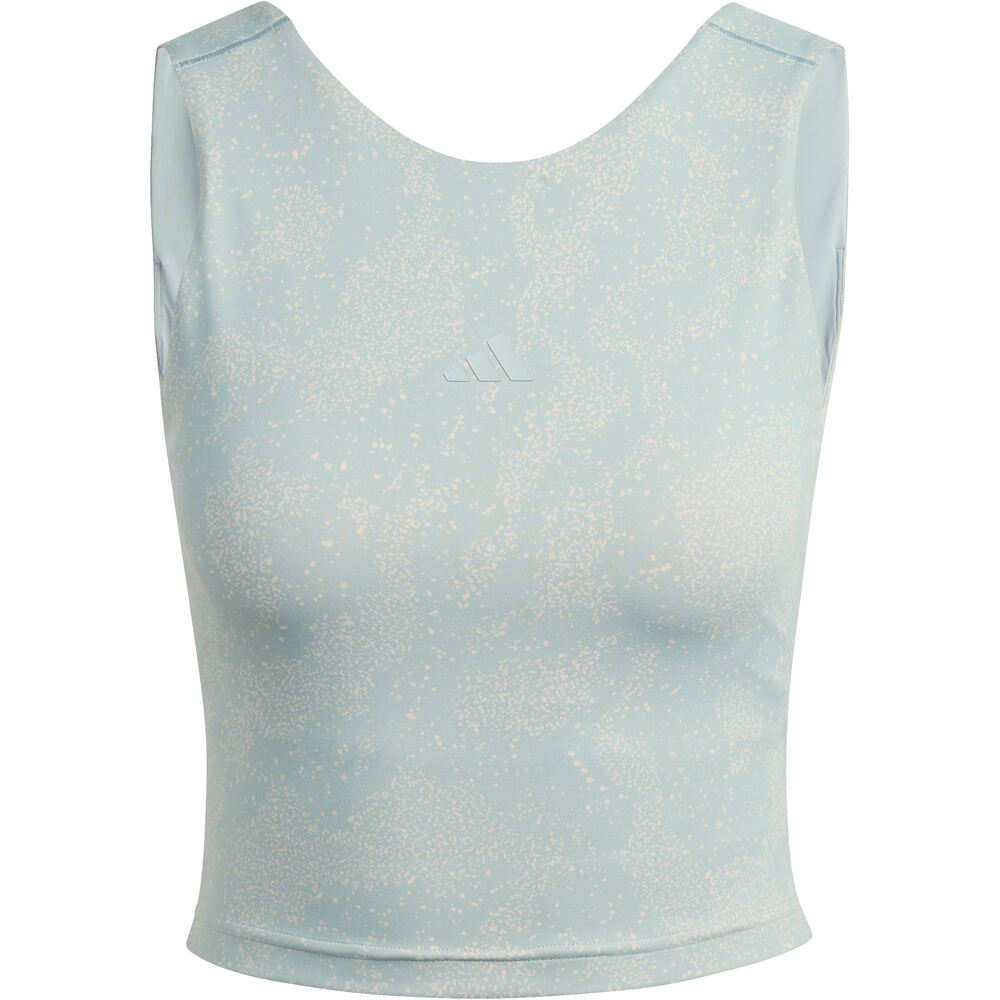 adidas camiseta tirantes fitness mujer ESTAMPADA SIN MANGAS PUREMOTION 04