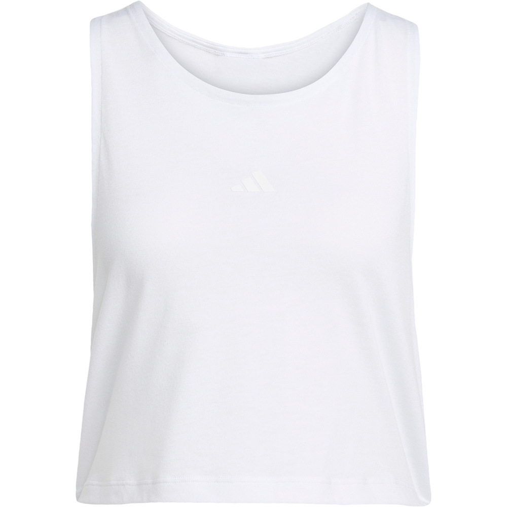 adidas camiseta tirantes fitness mujer YOGA ESSENTIALS CROPPED 04
