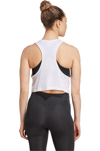 adidas camiseta tirantes fitness mujer YOGA ESSENTIALS CROPPED vista trasera