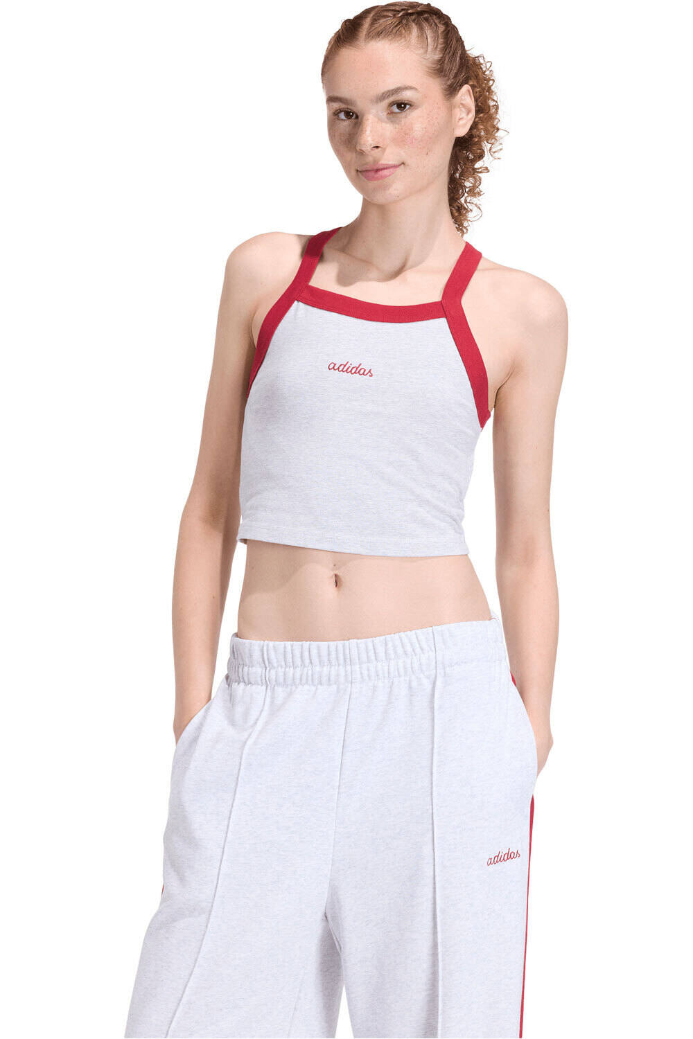 adidas camiseta tirantes mujer SEASONAL ESSENTIALS COLORPOP vista frontal