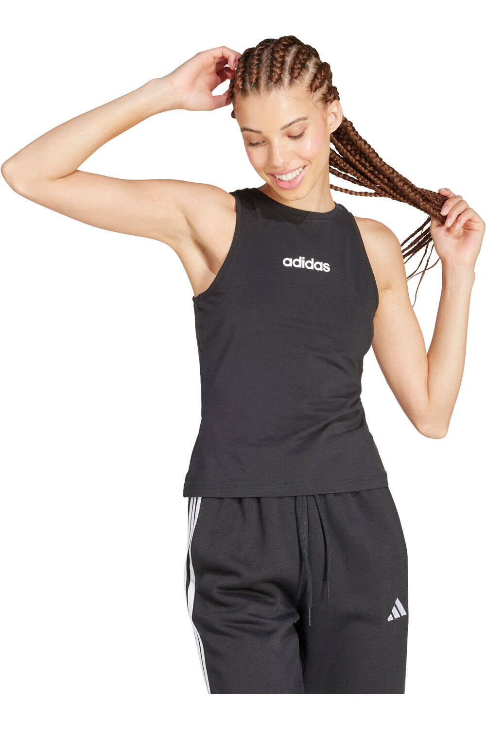 adidas camiseta tirantes mujer W LIN SJ TK vista frontal