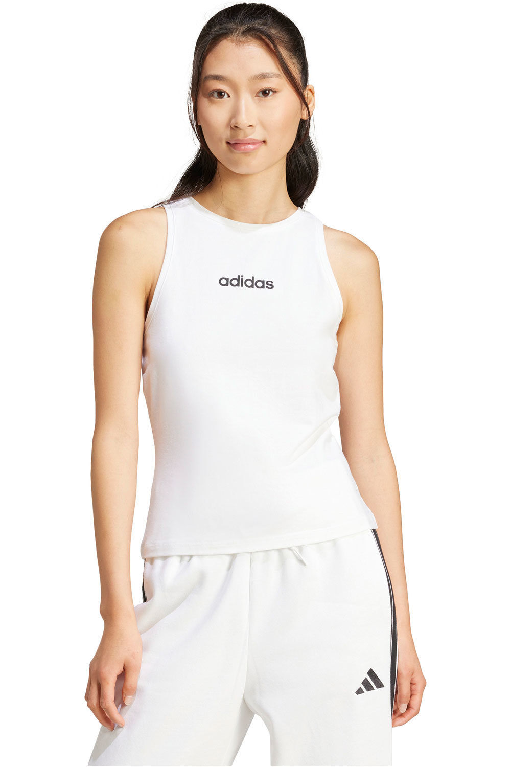 adidas camiseta tirantes mujer W LIN SJ TK vista frontal