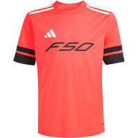 adidas camisetas entrenamiento futbol manga corta niño F50 vista frontal